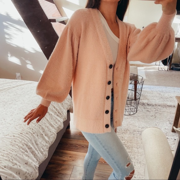 LPA Mercy Cardigan Light Pink XS NWOT - Picture 8 of 13